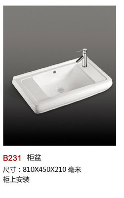 鷹標潔具商行廠家直銷 B231陶瓷盆系列全方位解析